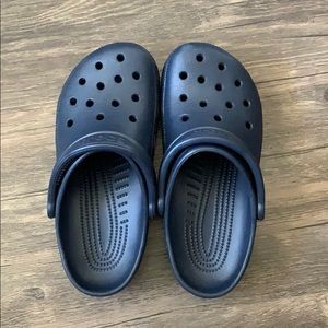 Navy Blue Crocs
